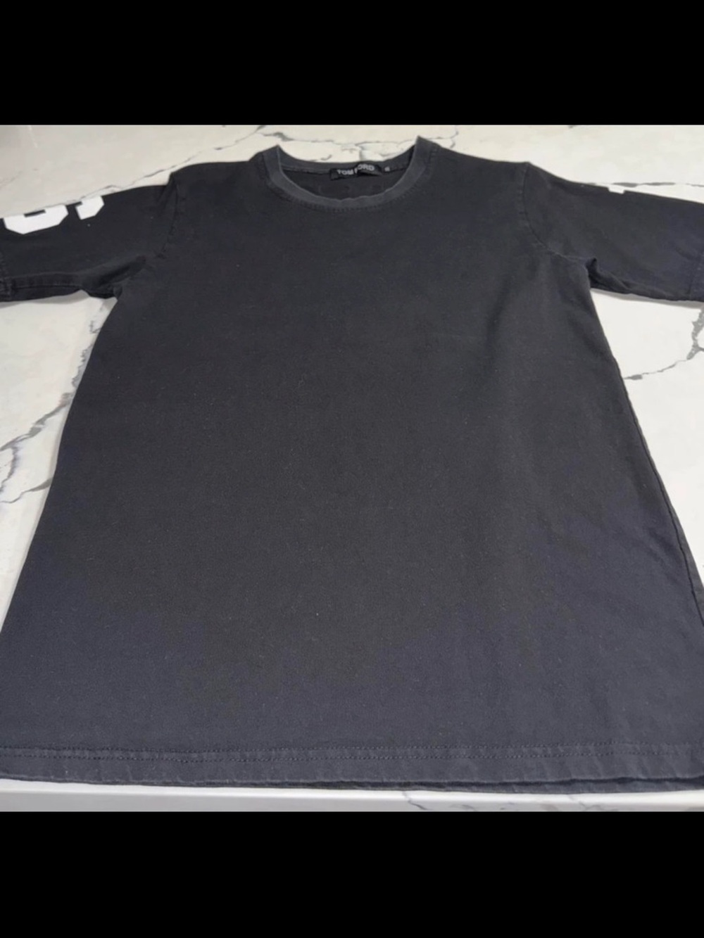 Tom Ford Black Short Sleeve Crewneck Tee